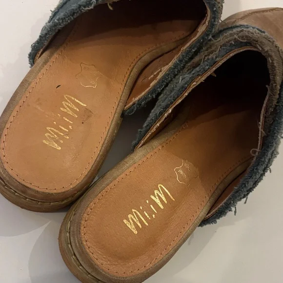 Mi.iM Tan Women’s 7.5 Slip-On Mules Made w Leather - Picture 6 of 7